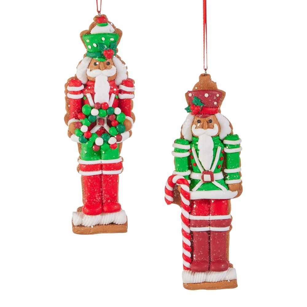RAZ Imports *SB* 5.75" Christmas Gingerbread Nutcracker Ornament