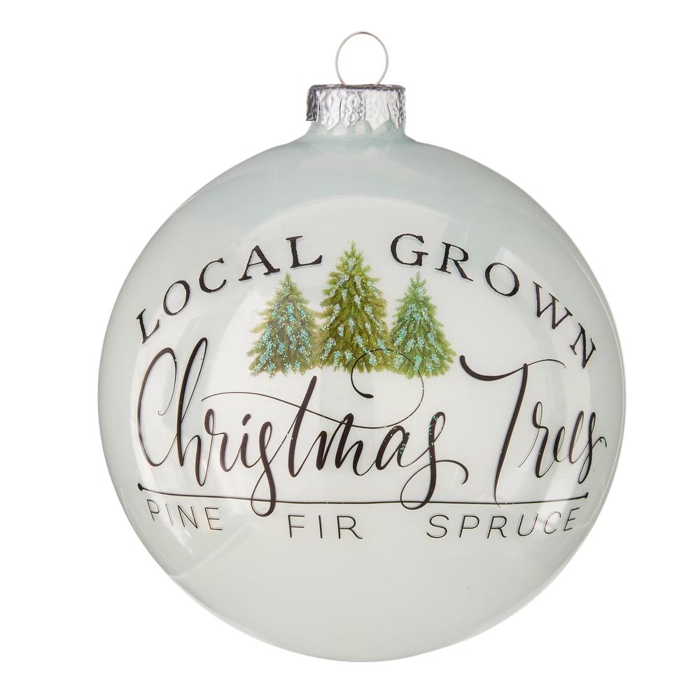 RAZ Imports *SB* 5" Local Grown Christmas Trees Ball Ornament