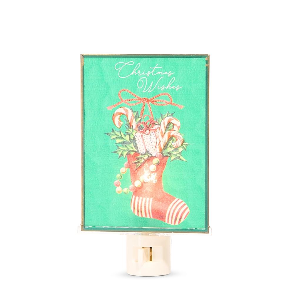 RAZ Imports *SB* 6.25" Magic of Christmas Wishes Stocking Night Light