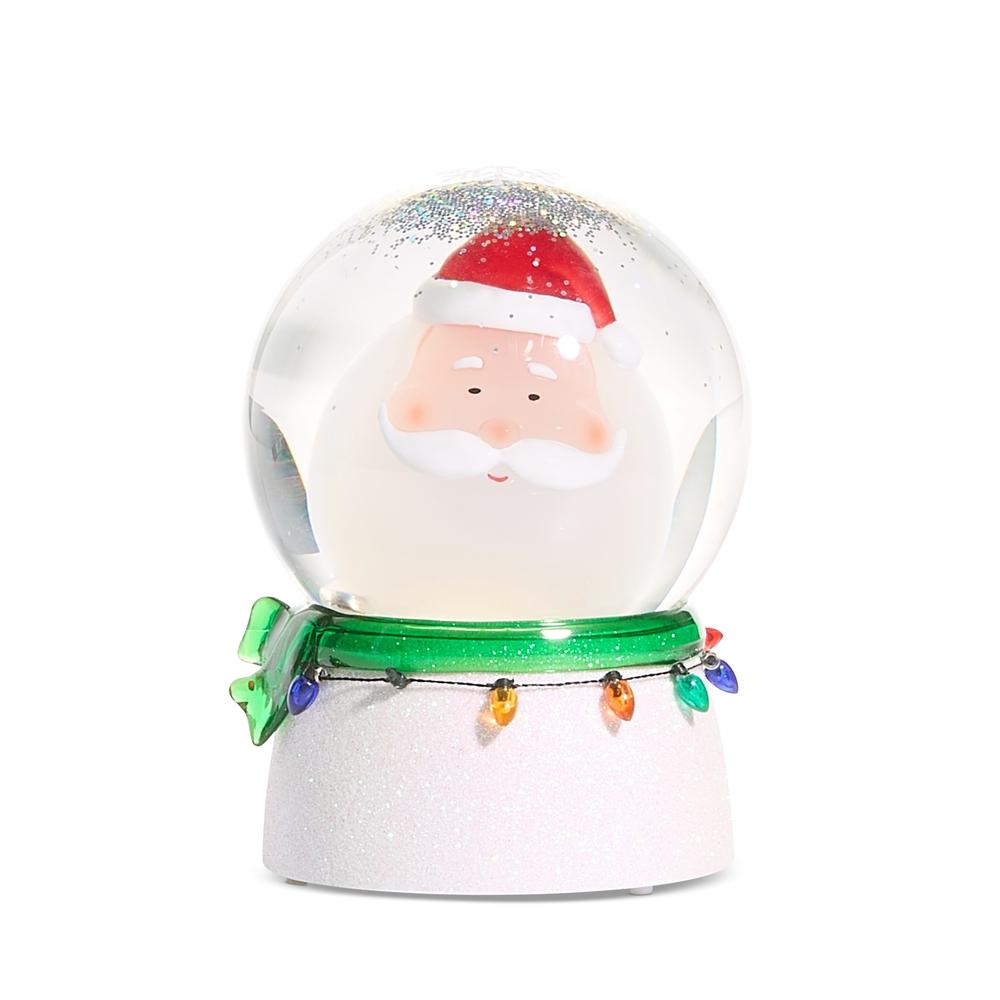 RAZ Imports *SB* 6.5" Bobblehead Santa Swirling Water Globe