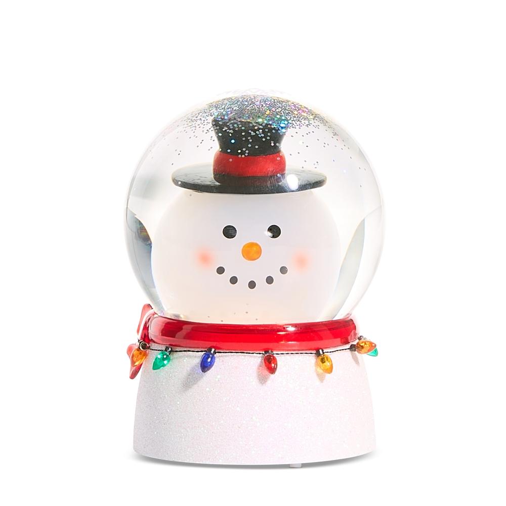 RAZ Imports *SB* 6.5" Bobblehead Snowman Swirling Water Globe