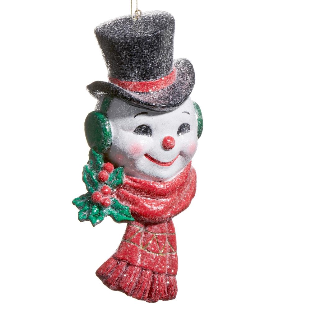 RAZ Imports *SB* 7" The Magic of Christmas Snowman Head Ornament