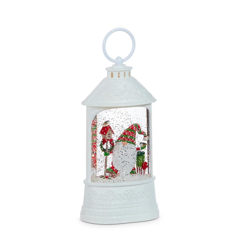 RAZ Imports *SB* 8.25" Winter Wonderland Gnome Lighted Water Lantern