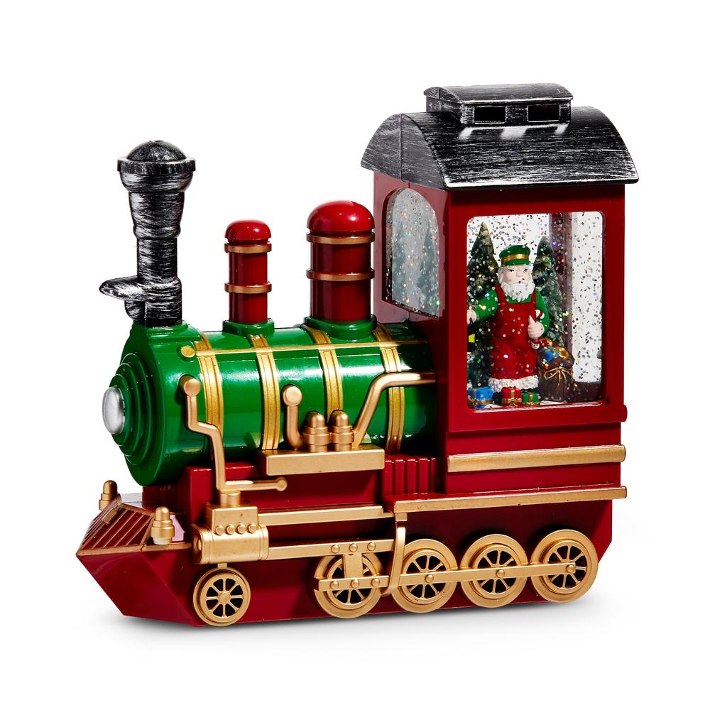RAZ Imports *SB* 8.75" Conductor Santa Musical Lighted Water Train