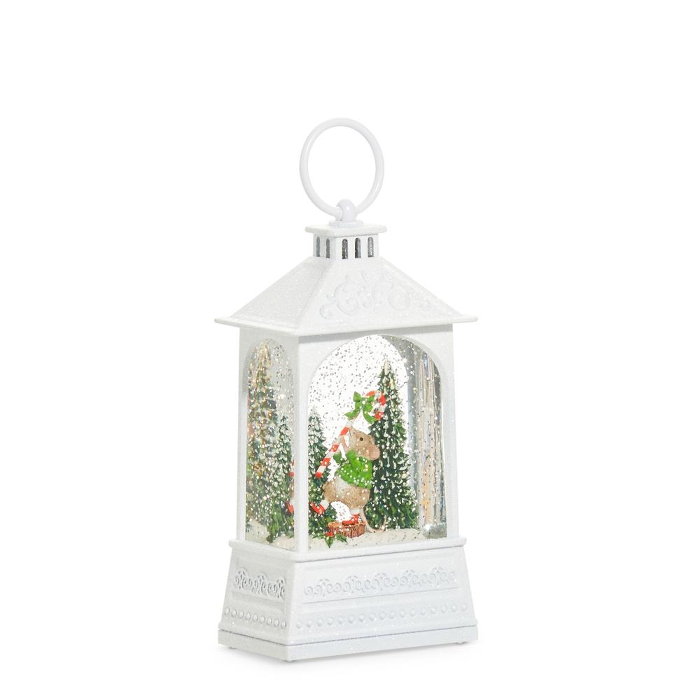 RAZ Imports *SB* 8" A Very Mouse Christmas Lighted Water Lantern