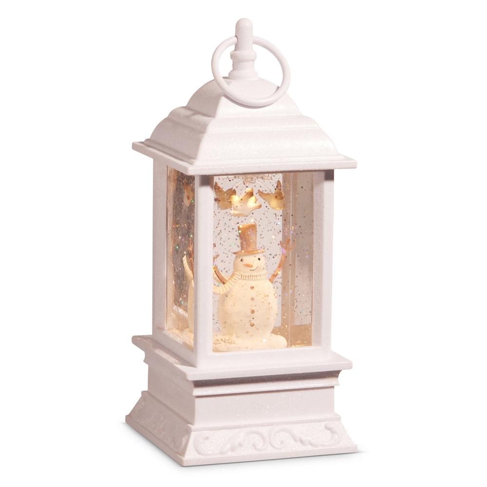 RAZ Imports *SB* 9.25" Whimsical Snowman Animated Lighted Water Lantern