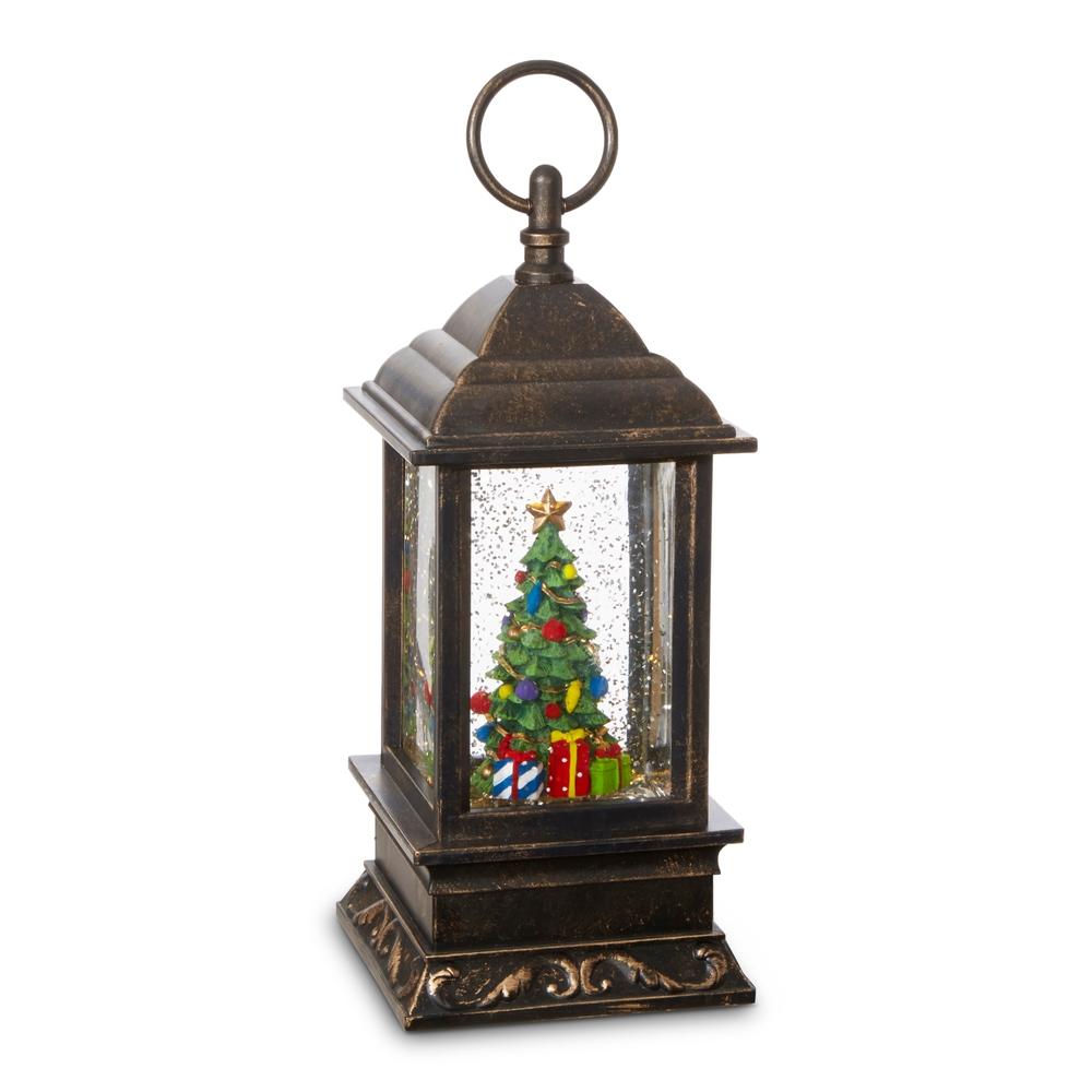 RAZ Imports *SB* 9.5" Christmas Tree Musical Lighted Water Lantern