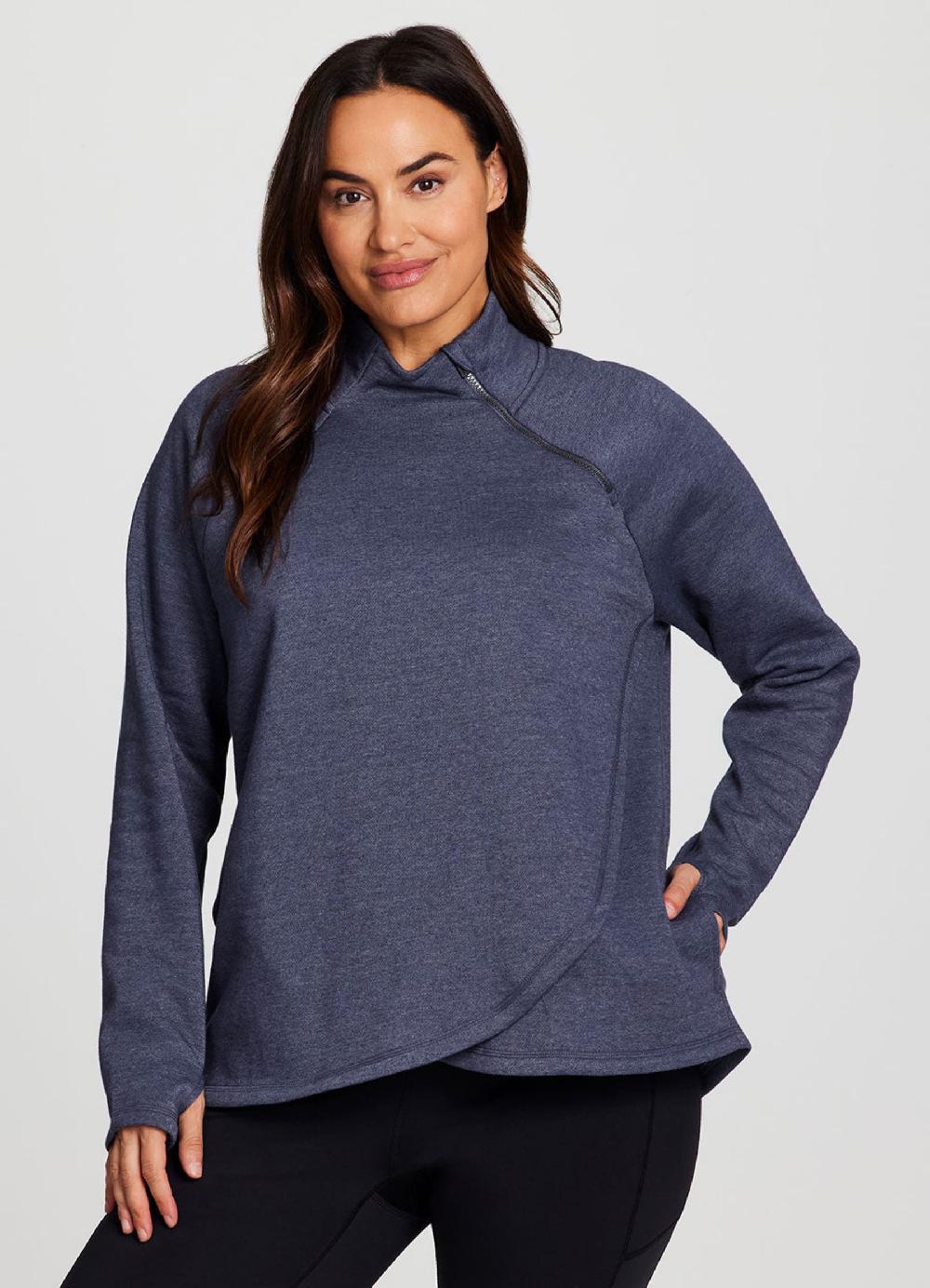 Rbx Plus Prime Ready To Roll Fleece Zip Mock Neck Pullover