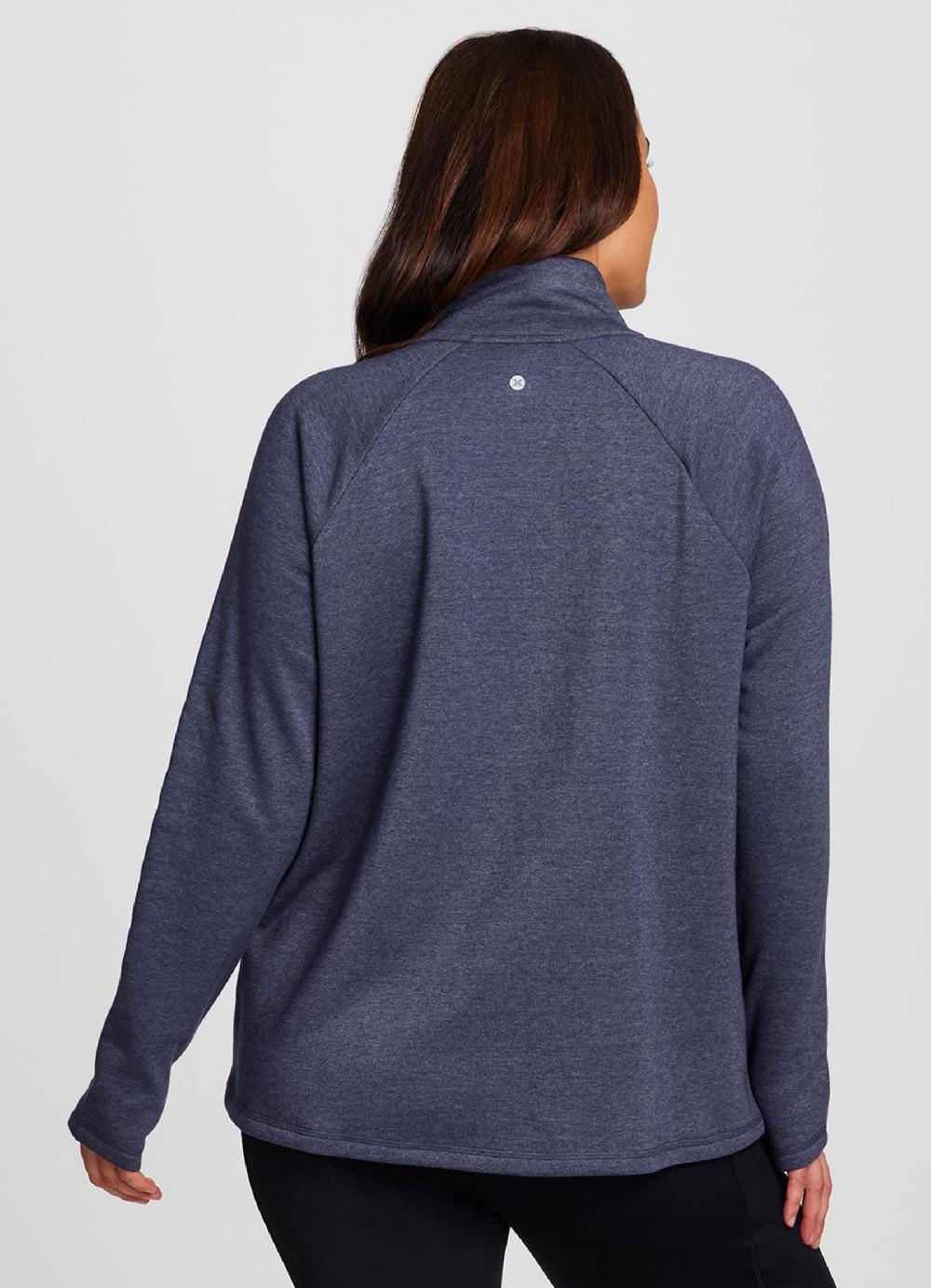 Rbx Plus Prime Ready To Roll Fleece Zip Mock Neck Pullover