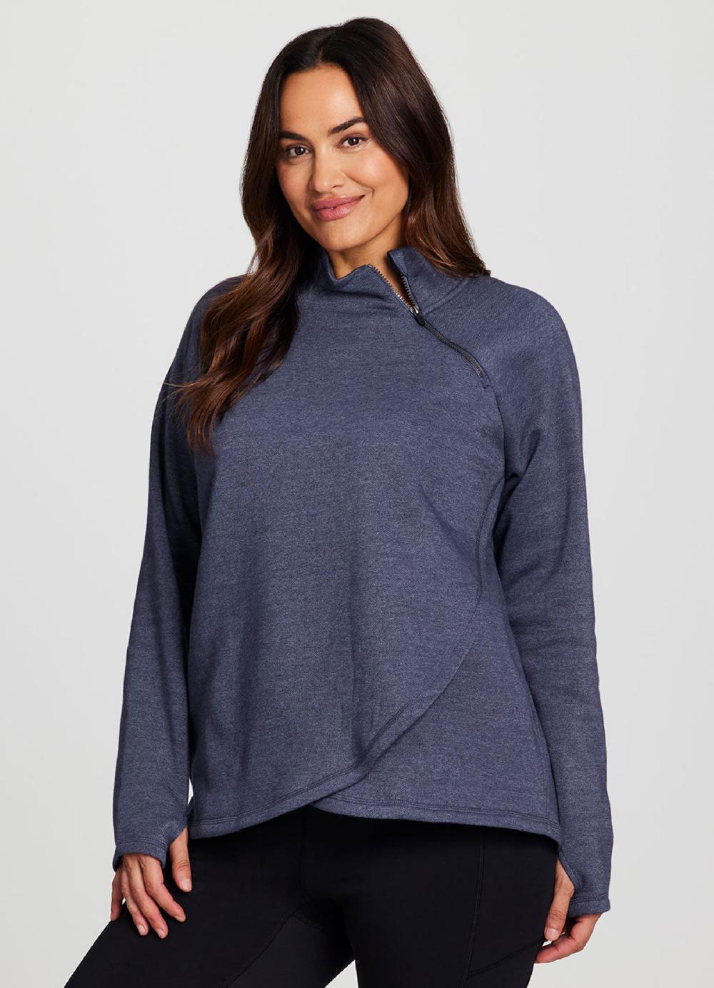 rbx Plus Prime Ready To Roll Fleece Zip Mock Neck Pullover