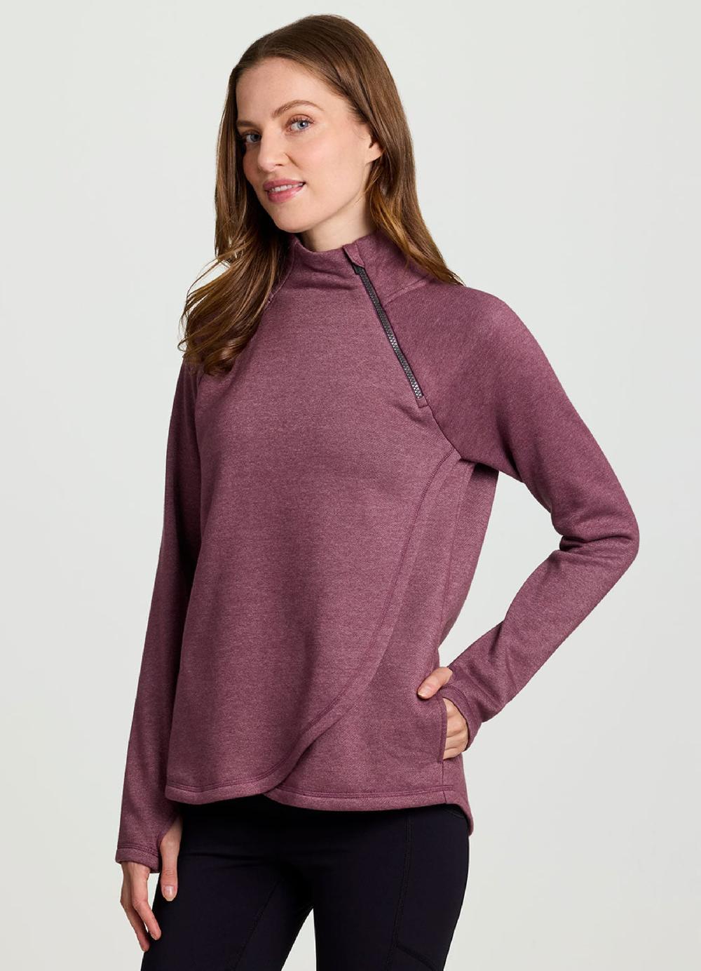 Rbx Prime Ready To Roll Fleece Zip Mock Neck Pullover