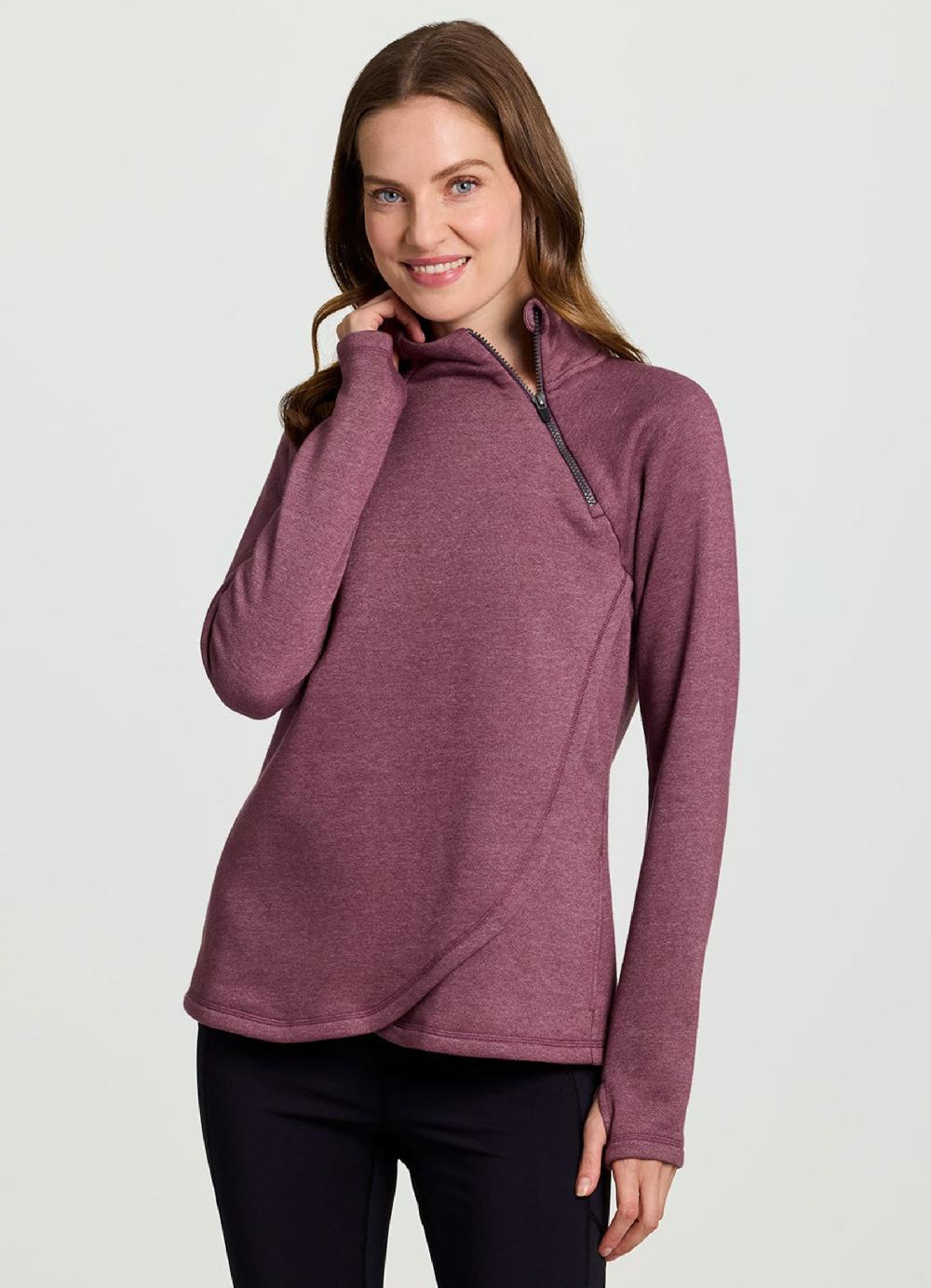 rbx Prime Ready To Roll Fleece Zip Mock Neck Pullover