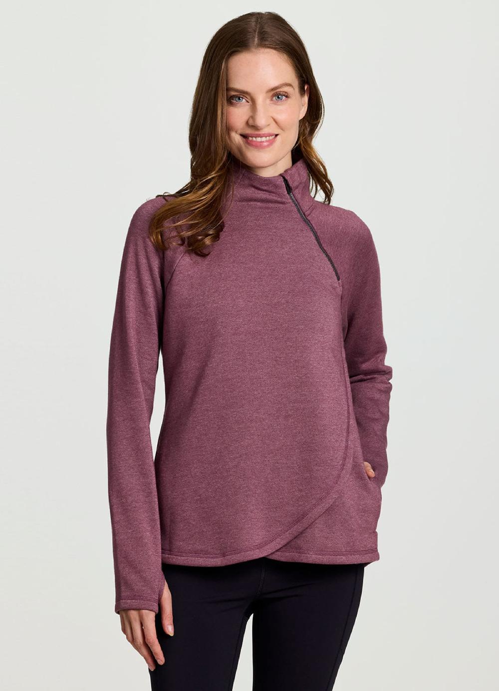 Rbx Prime Ready To Roll Fleece Zip Mock Neck Pullover