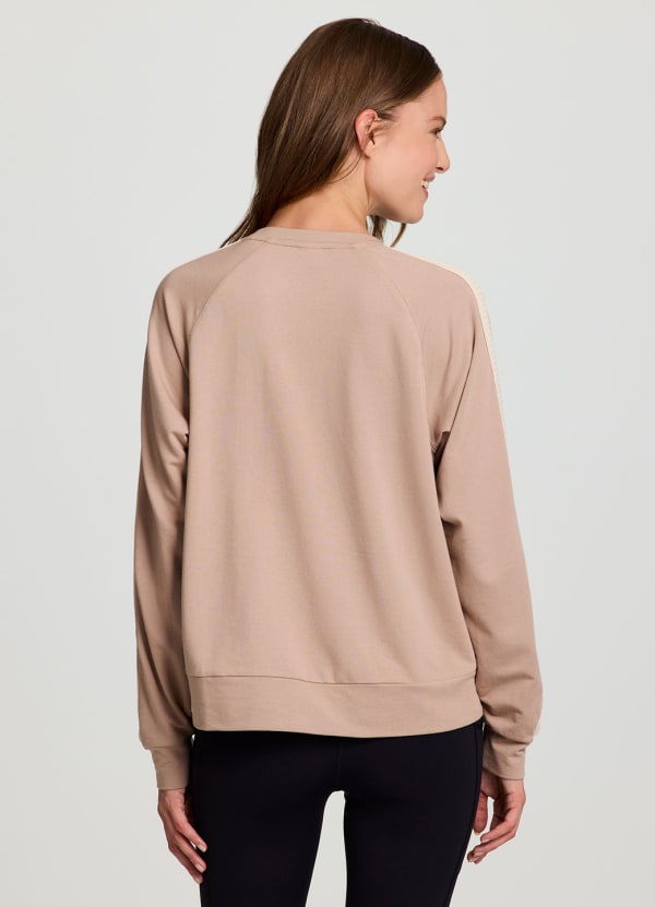 Rbx Cozy Day Pullover With Crochet Trim