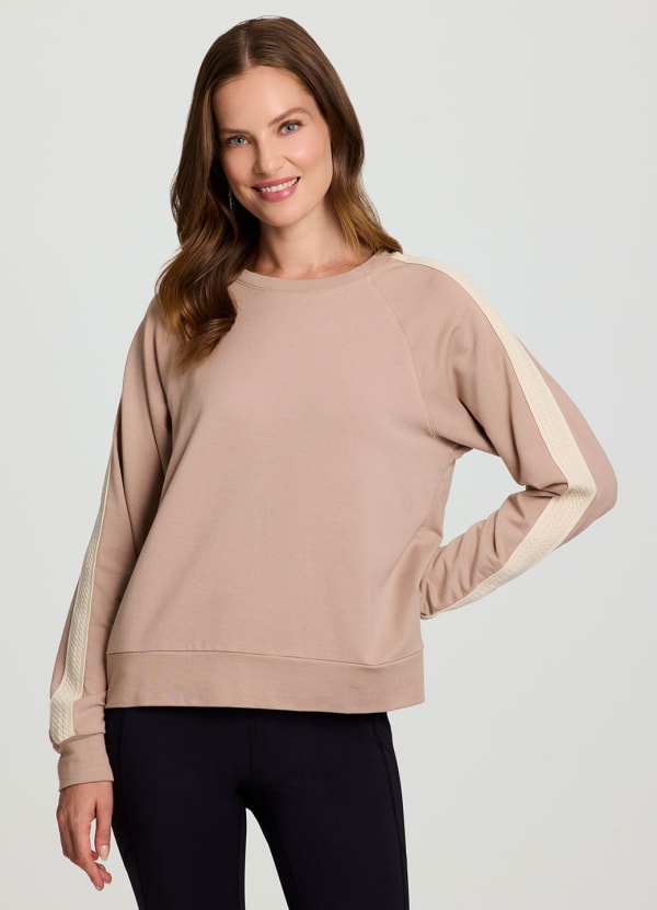 rbx Cozy Day Pullover With Crochet Trim