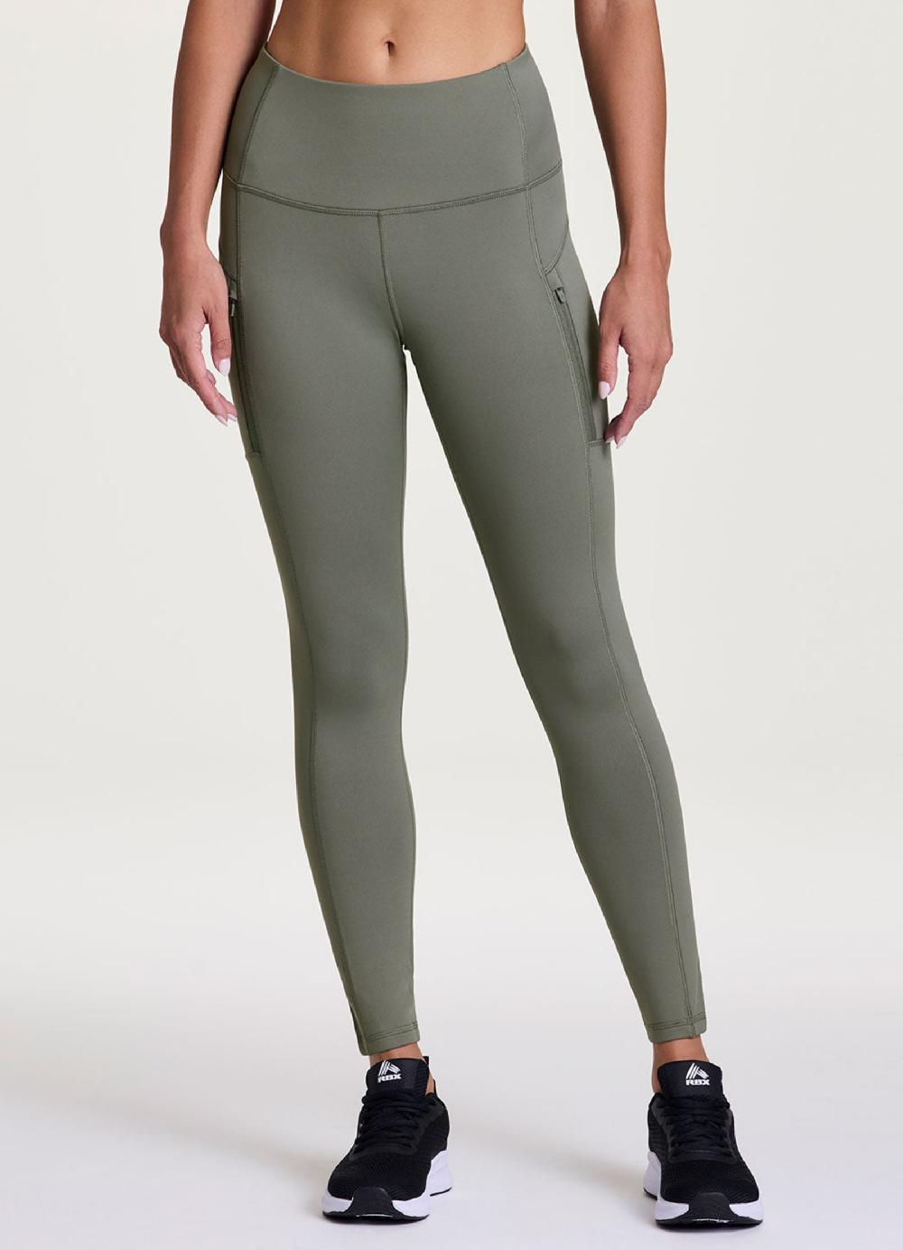 Rbx Fleece Lined Zip Pocket Legging