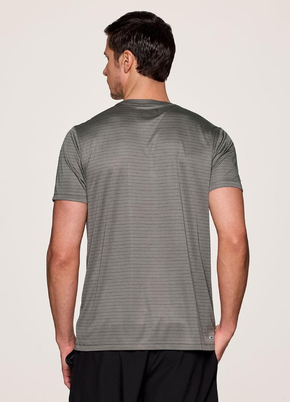 Rbx Hit The Court Striped Workout Tee