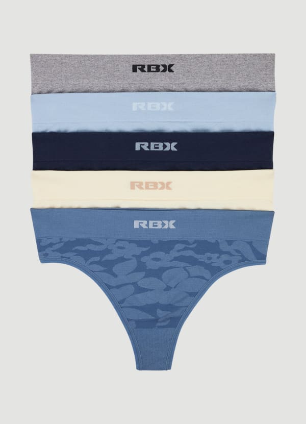 rbx Jacquard Floral Thong 5-Pack