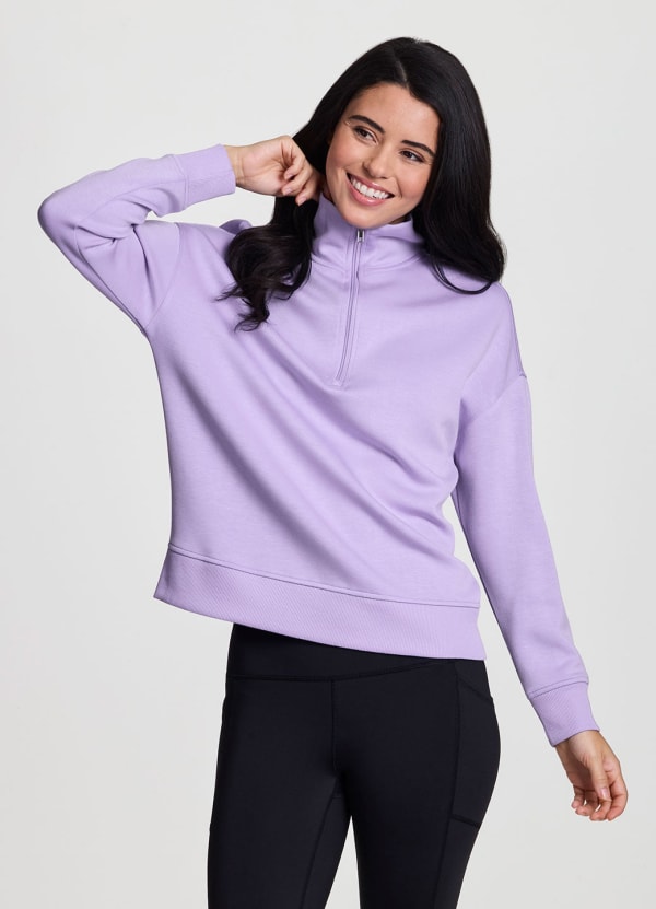 Rbx LuxeSoft Mock Neck Quarter Zip