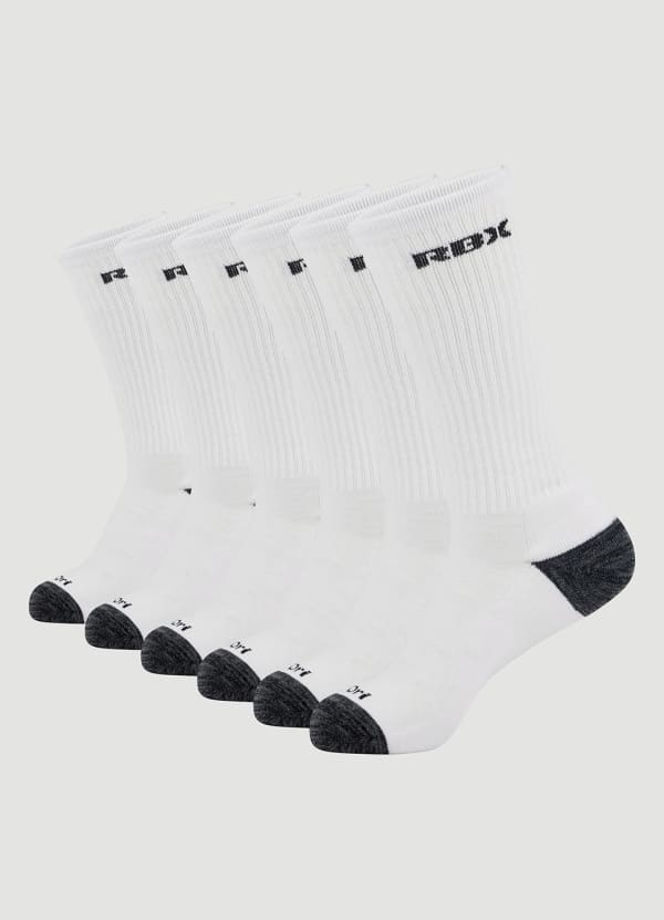 rbx Men's Basic Crew Socks 6 Pack