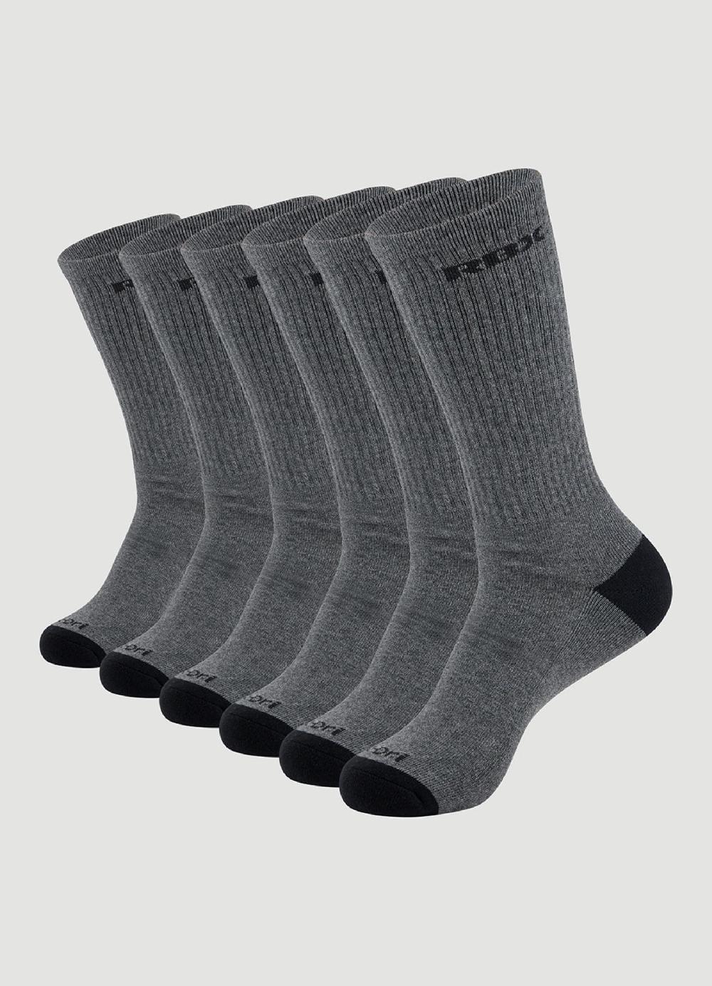 rbx Men's Basic Crew Socks 6 Pack
