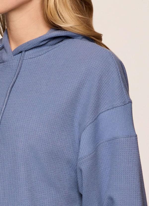 Rbx Off Days Relaxed Waffle Knit Hoodie