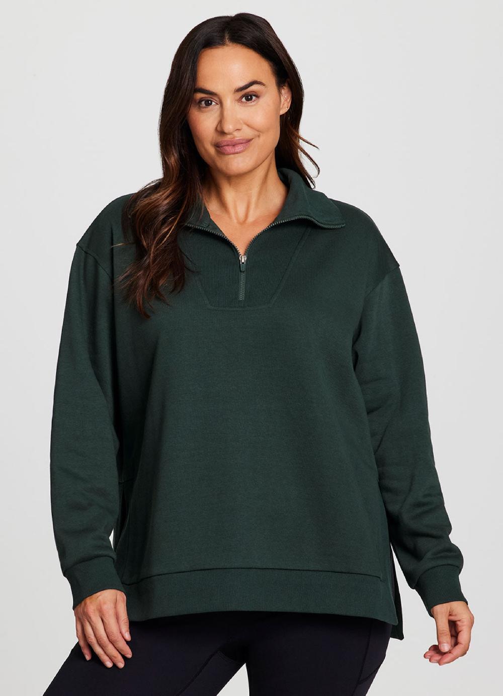 Rbx Plus Downtown Fleece 1/4 Zip Tunic
