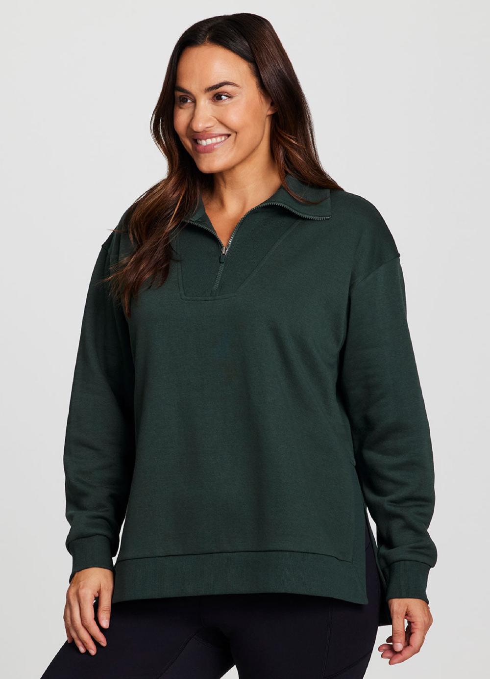 rbx Plus Downtown Fleece 1/4 Zip Tunic