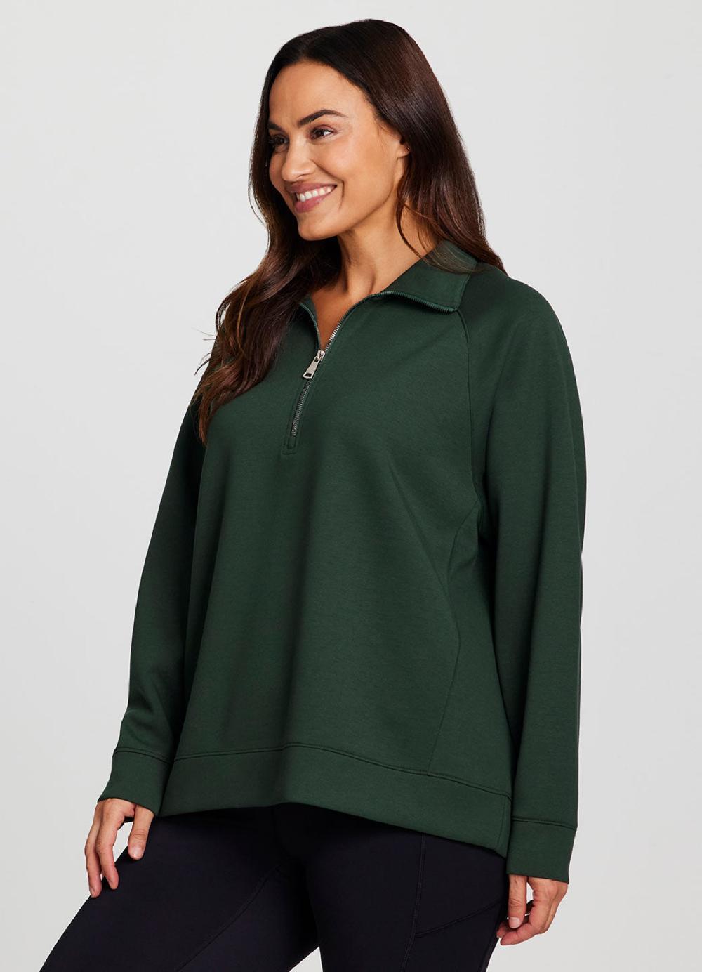 Rbx Plus LuxeSoft Oversized Half Zip Pullover
