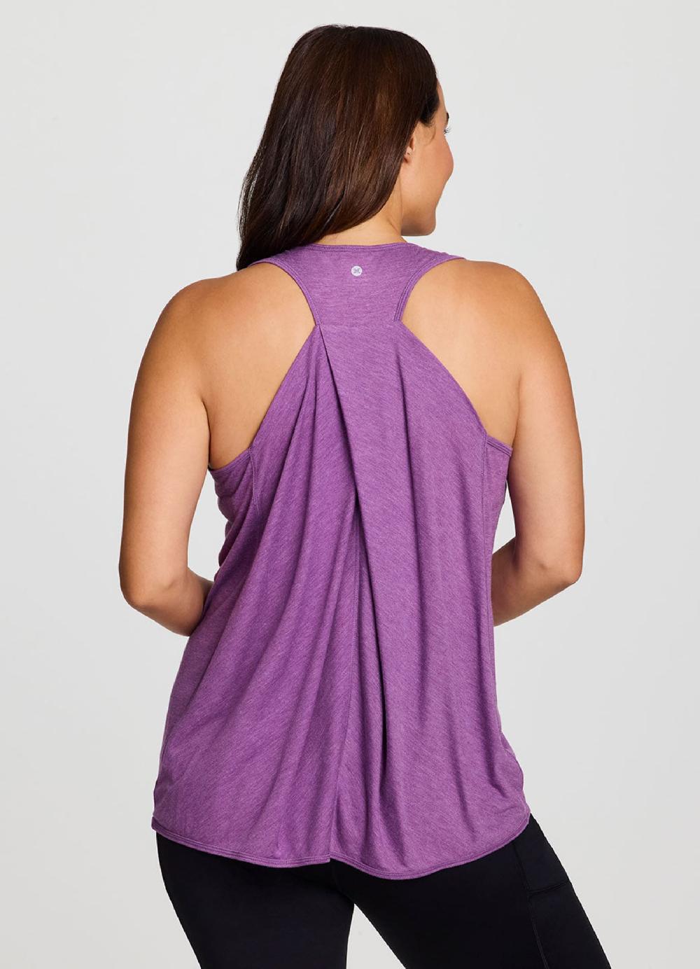 Rbx Plus Prime Relaxed Twist Back Tank Top