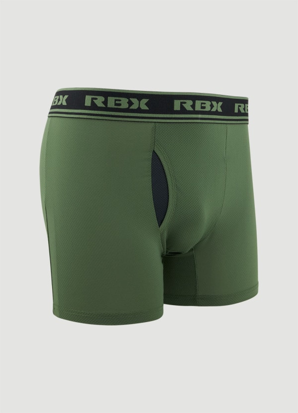 Rbx Premium Mesh Boxer Briefs With Fly 4-Pack