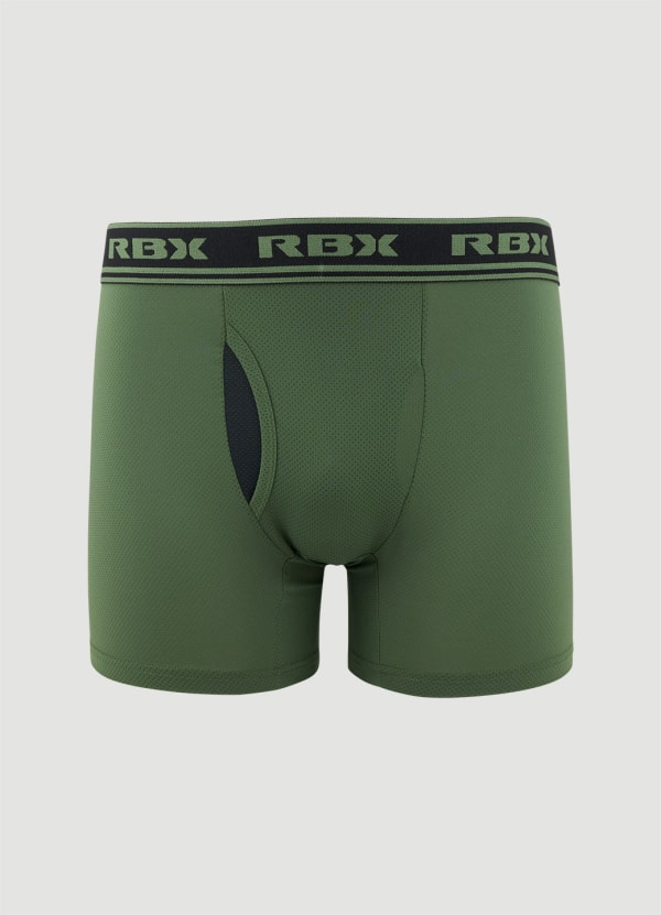 Rbx Premium Mesh Boxer Briefs With Fly 4-Pack