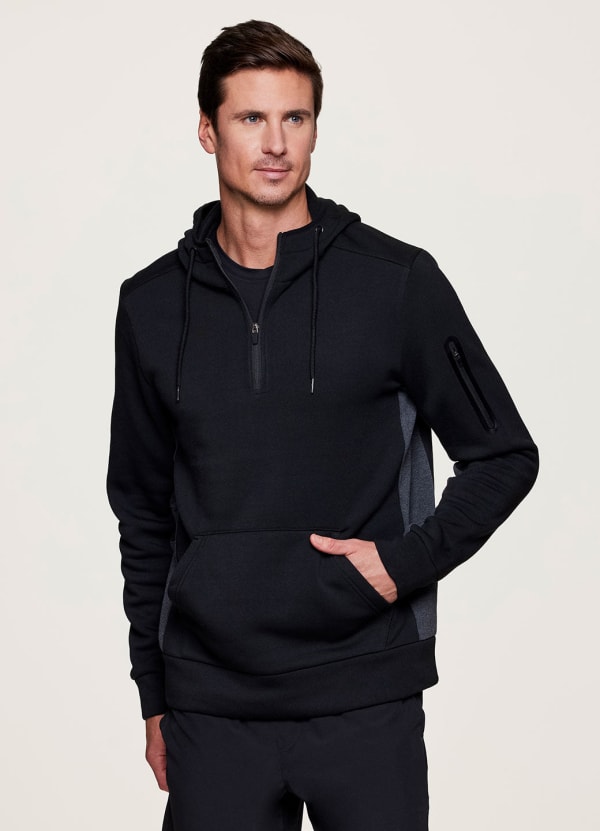 rbx Prime Contrast Quarter Zip Fleece Sweatshirt