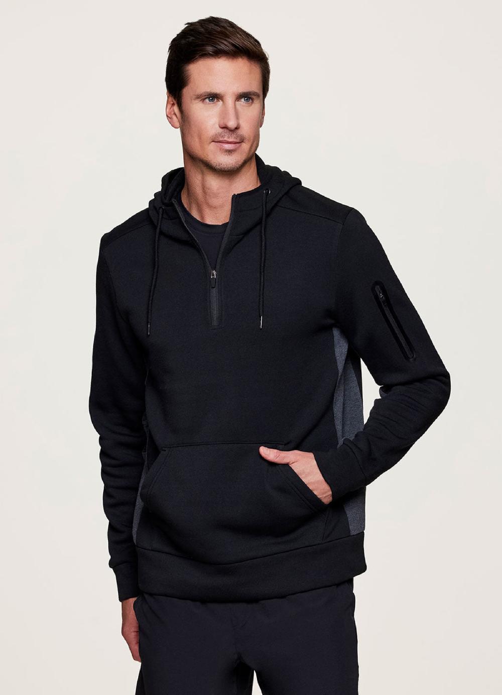 rbx Prime Contrast Quarter Zip Fleece Sweatshirt