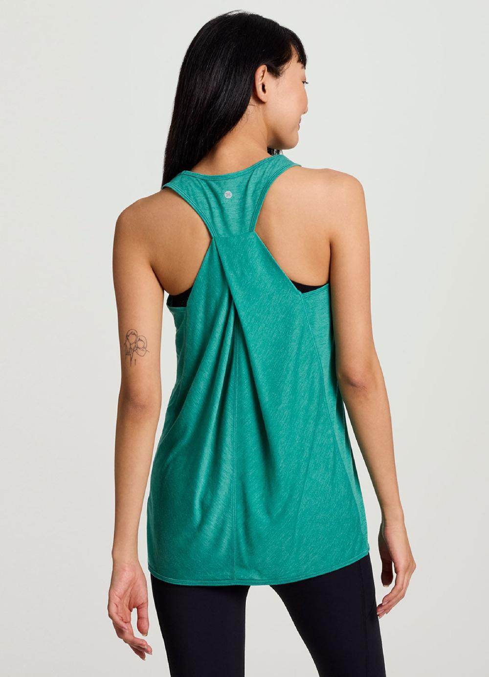 Rbx Prime Relaxed Twist Back Tank Top