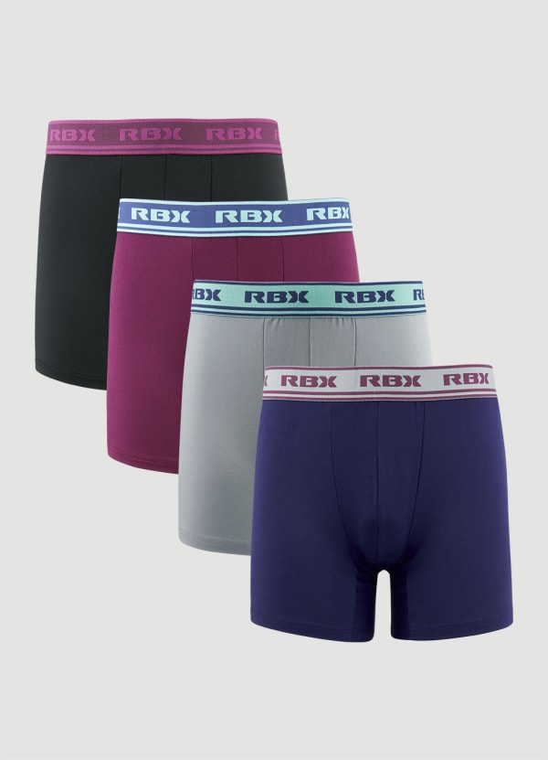 rbx Quick Dry Boxer Briefs 4-Pack