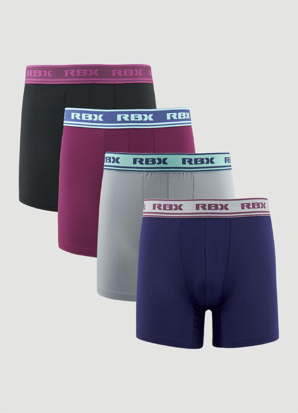 rbx Quick Dry Boxer Briefs 4-Pack