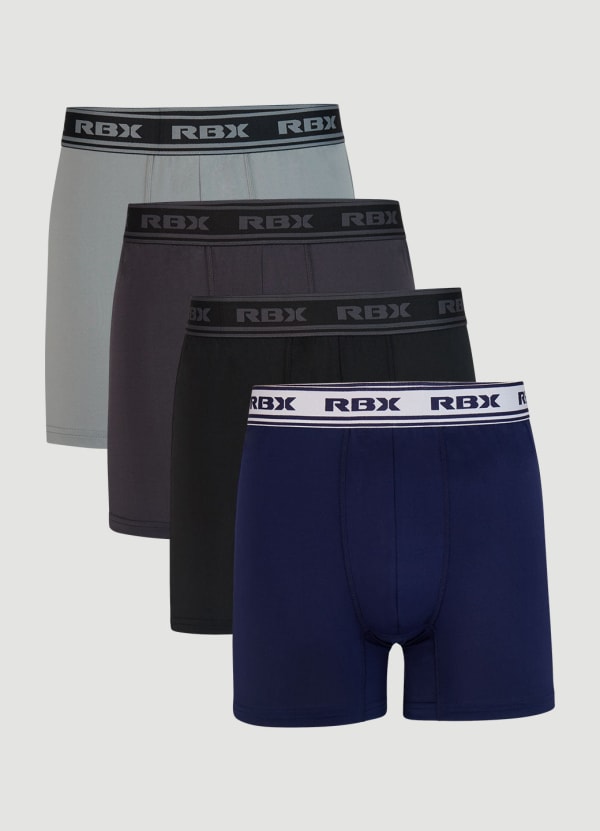 rbx Quick Dry Boxer Briefs 4-Pack