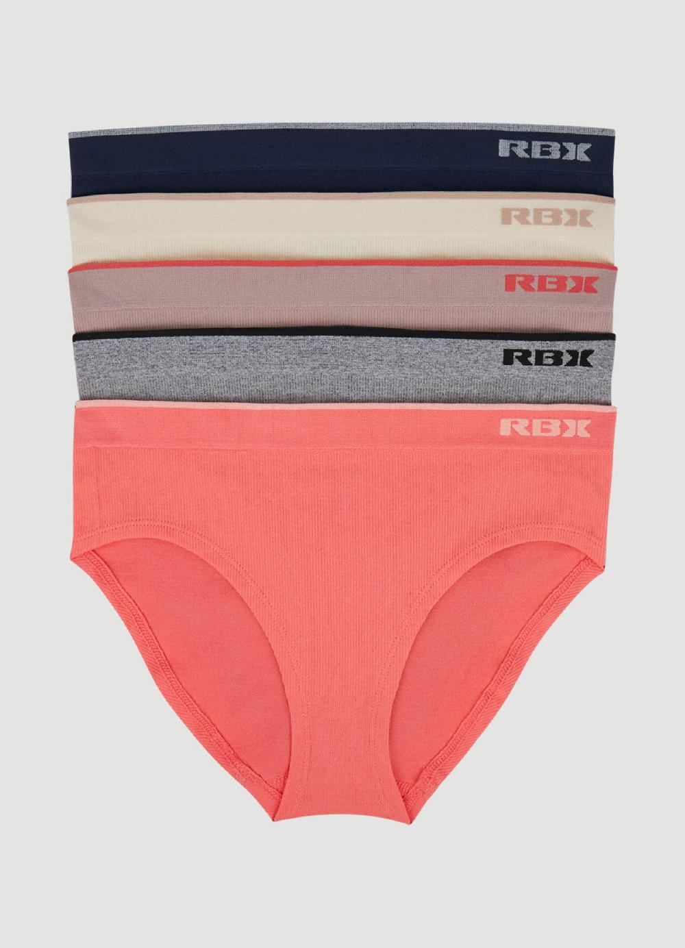 rbx Seamless Ribbed Bikini 5-Pack