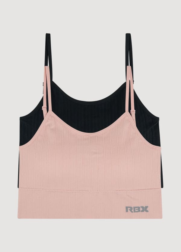 rbx Seamless Ribbed Bralette 2-Pack