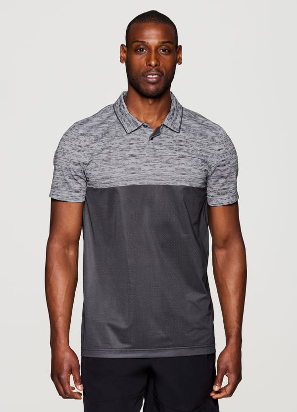 rbx Stay On Course Closed Mesh Polo