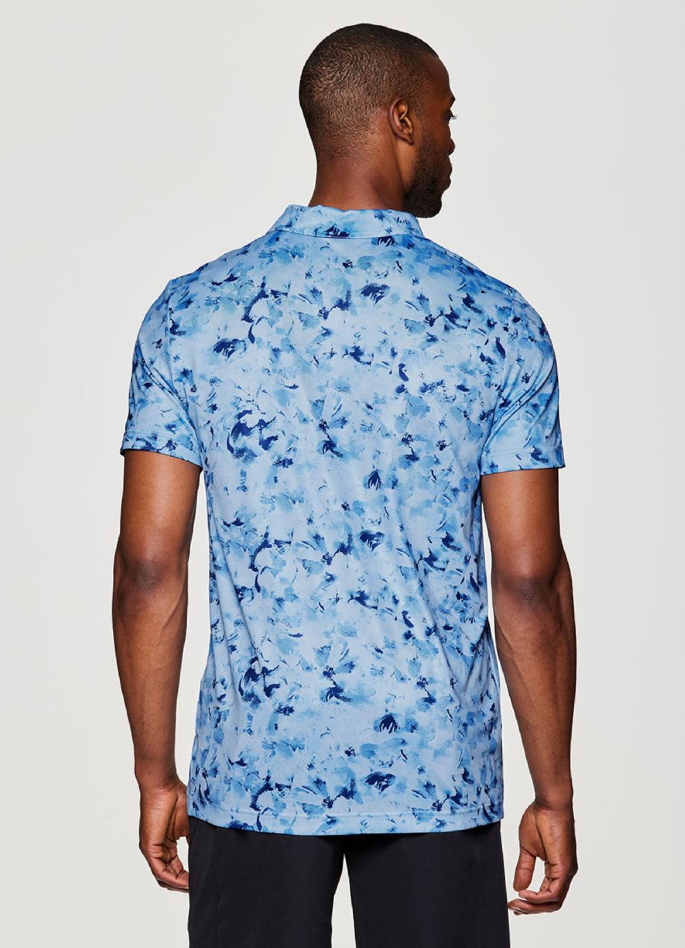 Rbx Stay On Course Floral Polo