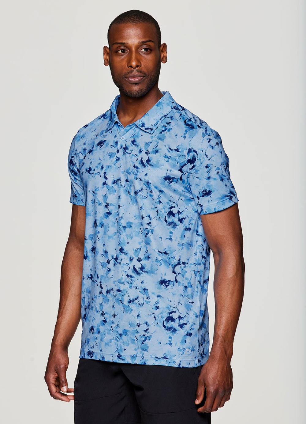 Rbx Stay On Course Floral Polo