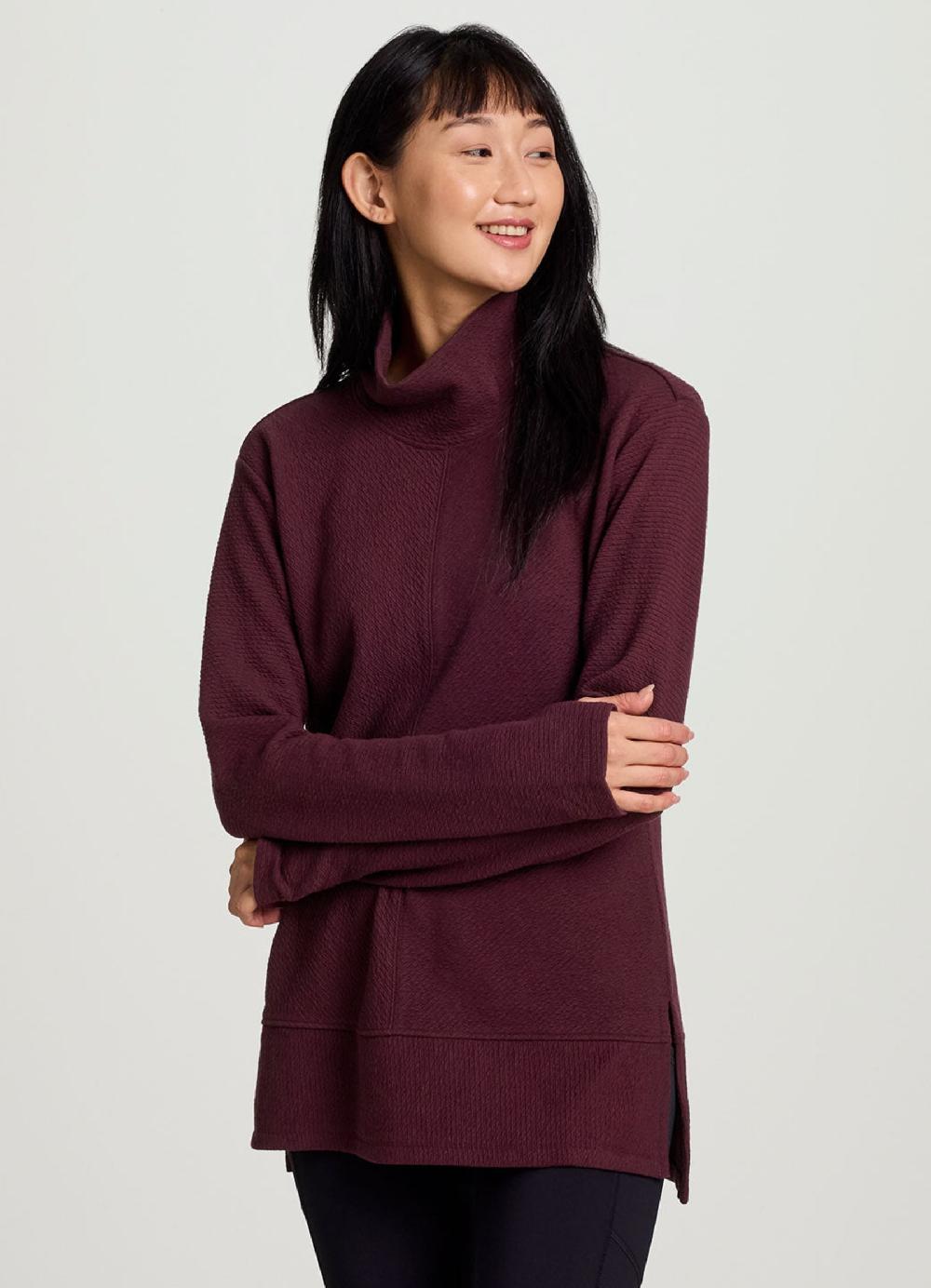 Rbx Studio Jacquard Mock Neck Pullover