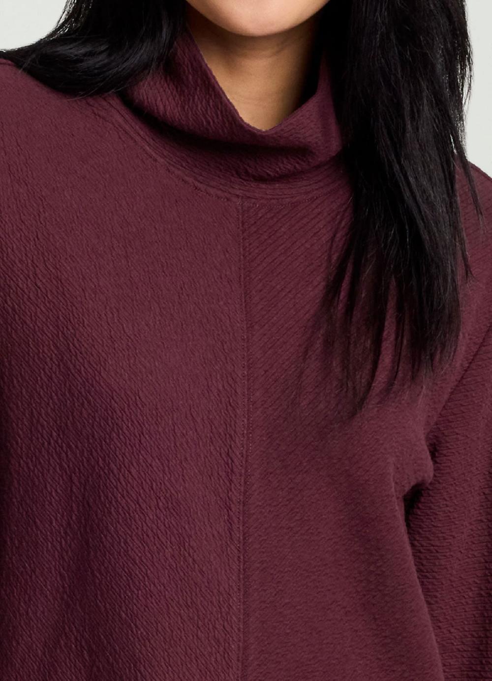 Rbx Studio Jacquard Mock Neck Pullover