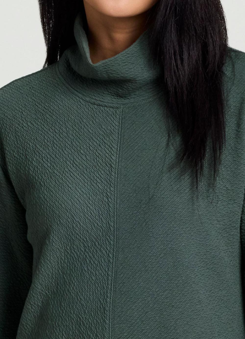 Rbx Studio Jacquard Mock Neck Pullover