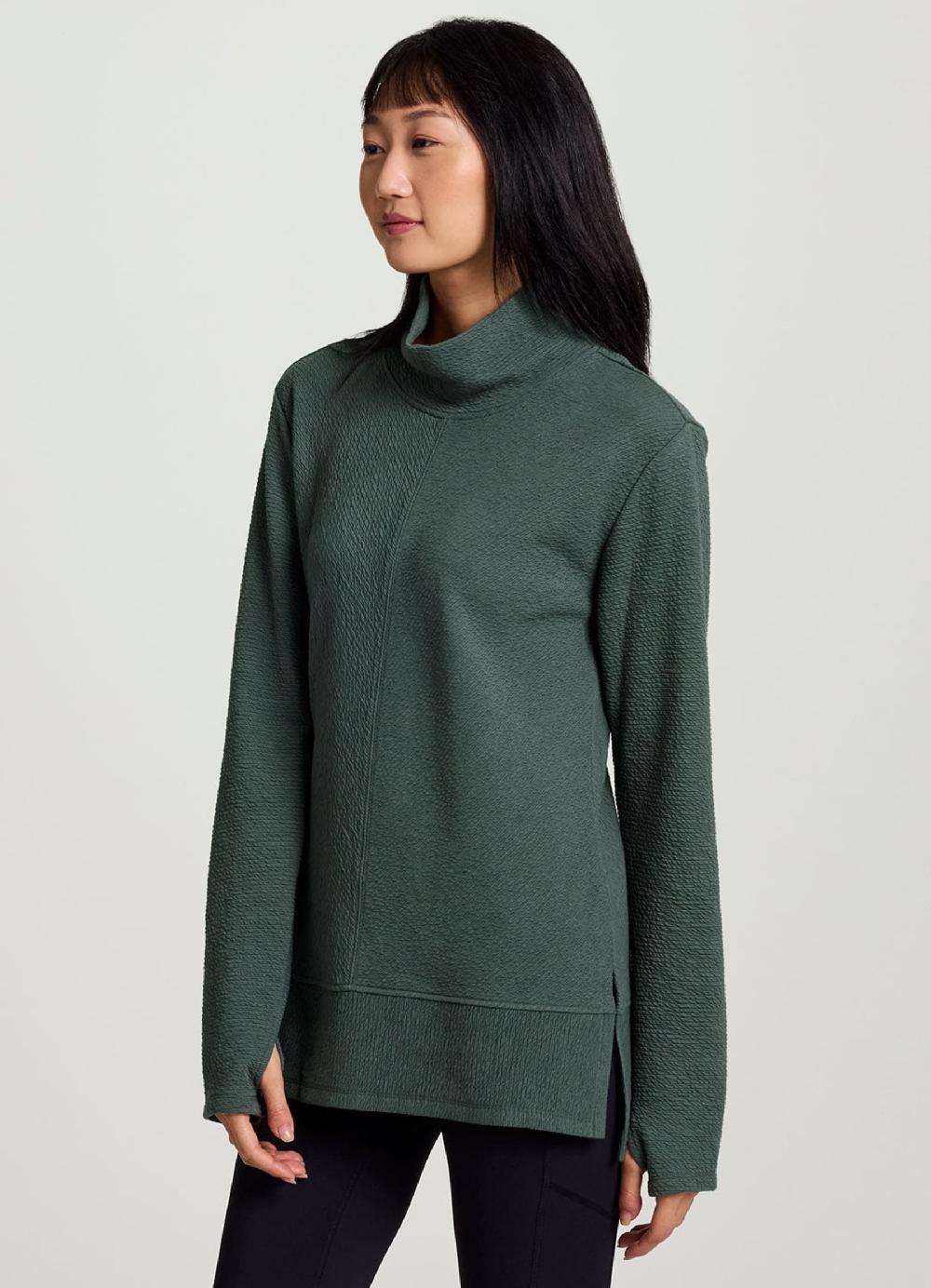 Rbx Studio Jacquard Mock Neck Pullover