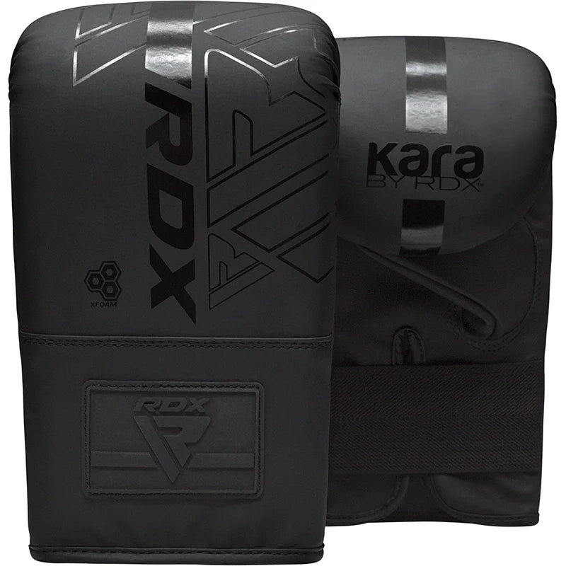Rdx Sports RDX 3-in-1 Angle Punch Bag Full Black With Gloves Set