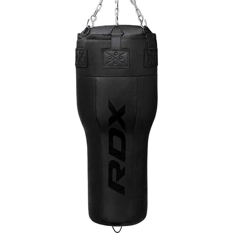 Rdx Sports RDX 3-in-1 Angle Punch Bag Full Black With Gloves Set