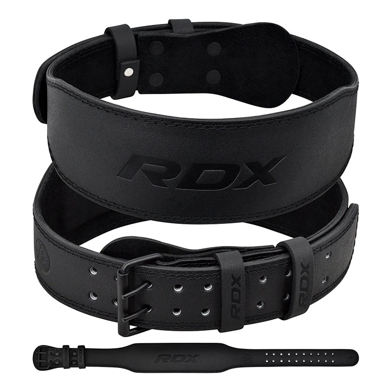 rdx sports RDX 4 Inch Leather Weightlifting Gym Belt
